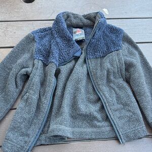 REI Kids Puffer Jacket in Gray and Navy